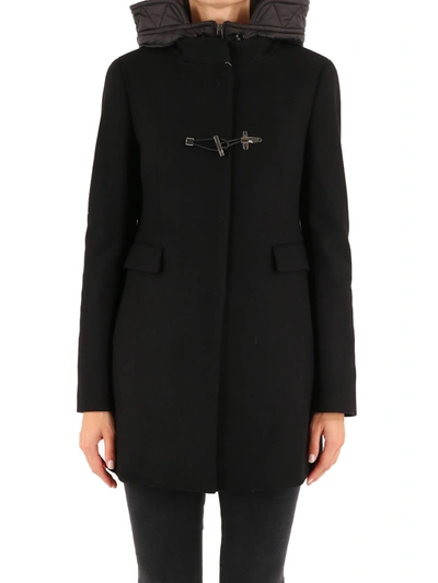 Shop Fay Toggle Coat Black