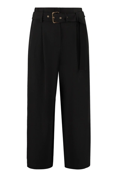 Shop Michael Michael Kors Culotte Pants In Stretching Cady  In Black