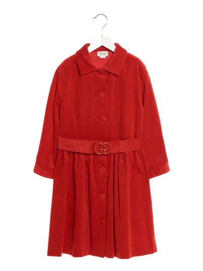 Shop Gucci Dress In Rosso