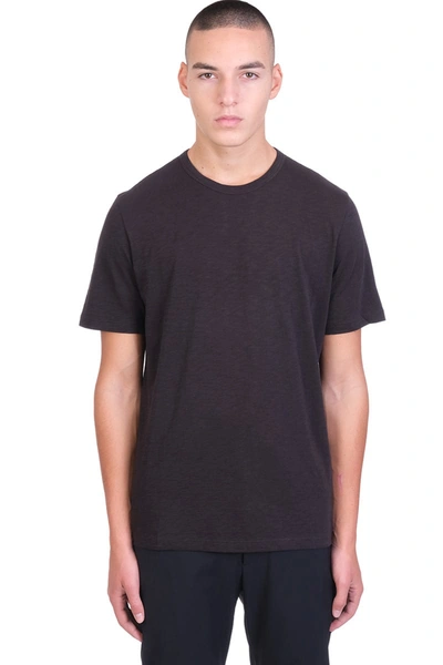 Shop Theory Essential Tee C T-shirt In Black Cotton