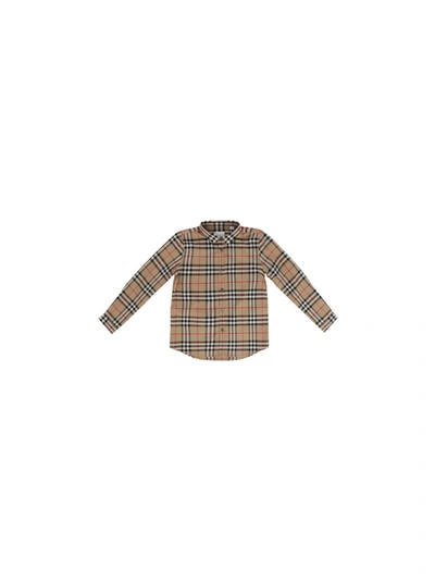 Shop Burberry Shirt For Boy In Beige