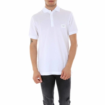 Shop Dolce & Gabbana Polo Shirt In White