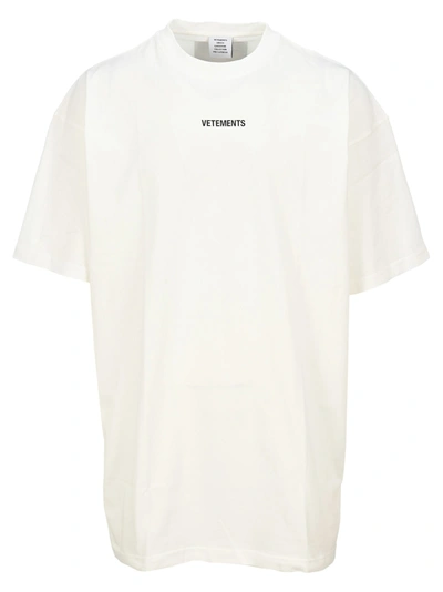 Shop Vetements Logo Patch T-shirt In White