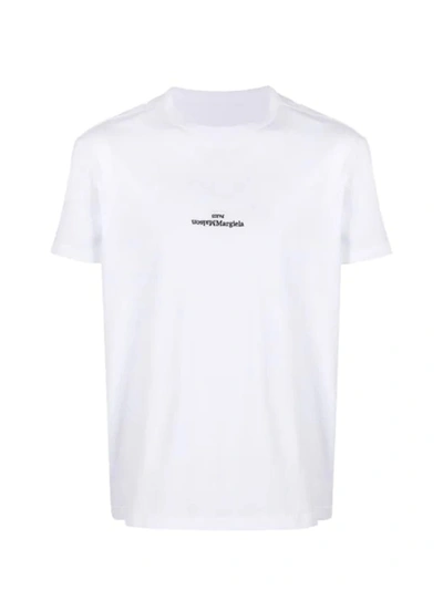 Shop Maison Margiela Mako Cotton T-shirt In White