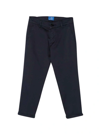 Shop Fay Blue Chino Slim Trousers