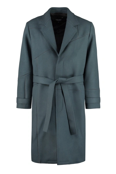 Shop A-cold-wall* Virgin Wool Coat In Blue