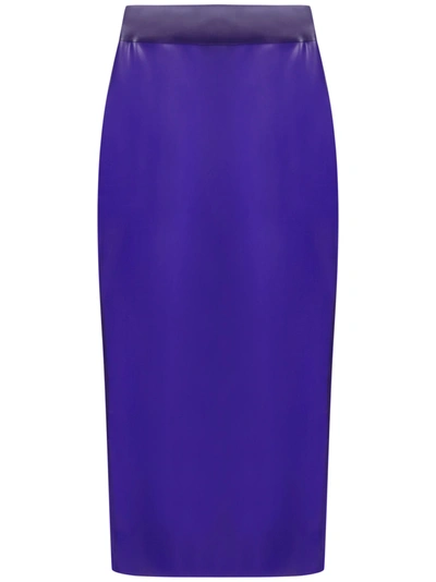 Shop Saint Laurent Skirt In Purple