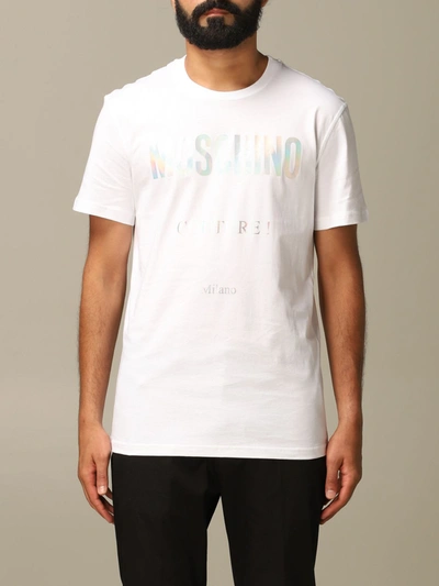 Shop Moschino Couture T-shirt With Couture Logo In White
