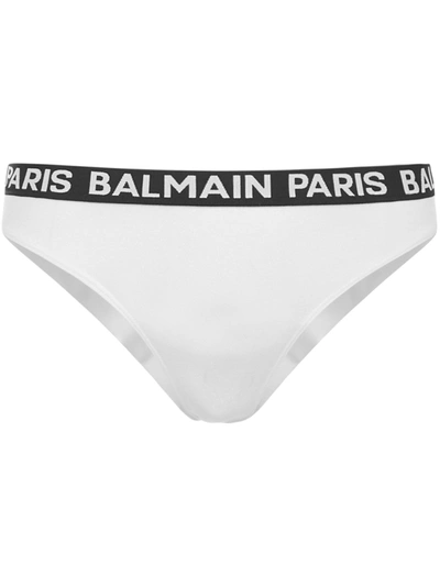 Shop Balmain Pierre  Slip In White