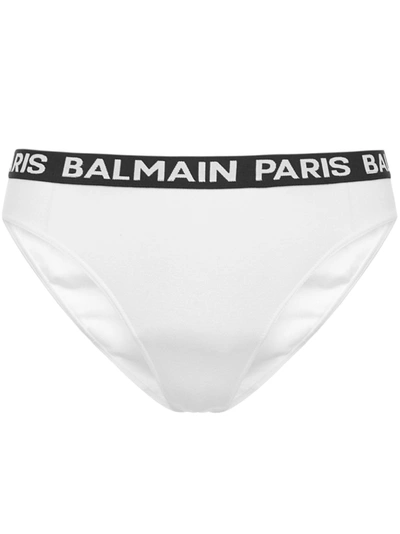 Shop Balmain Pierre  Underswear Slip In White