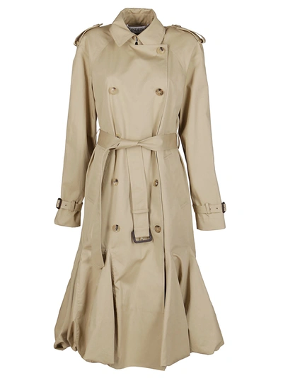 Shop Jw Anderson Beige Cotton Trench Coat Raincoat In 105