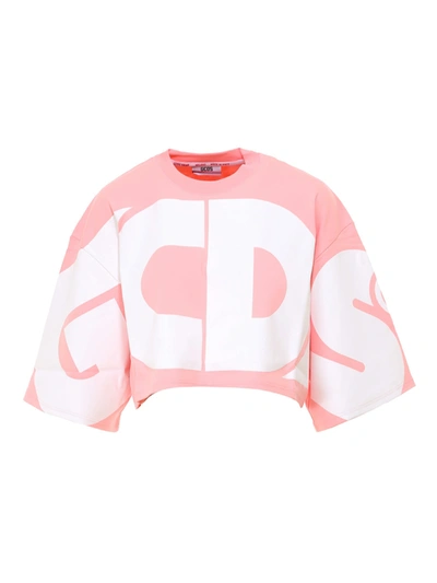 Shop Gcds Sweatshirt In Rosa
