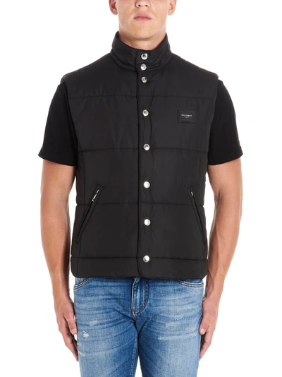 Shop Dolce & Gabbana Vest In Black