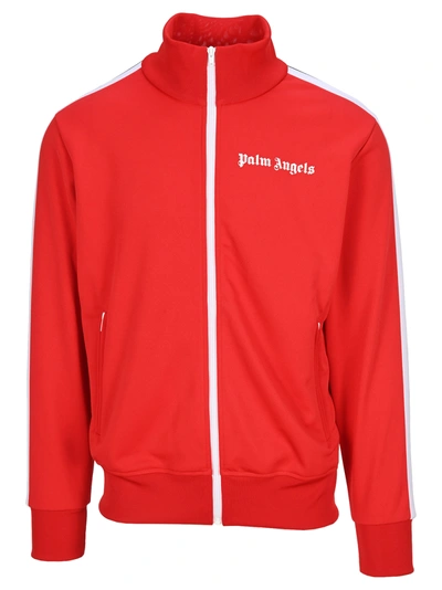 Shop Palm Angels Track Jacket In Red White