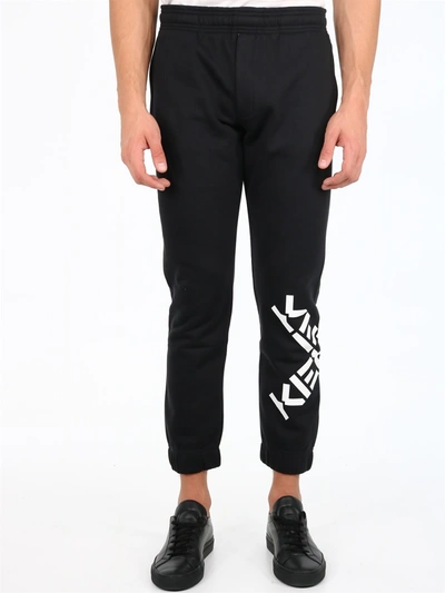 Shop Kenzo Logo Sweatpants Black