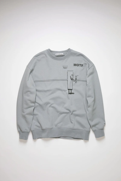 Shop Acne Studios Oversized Sweatshirt Fog Grey