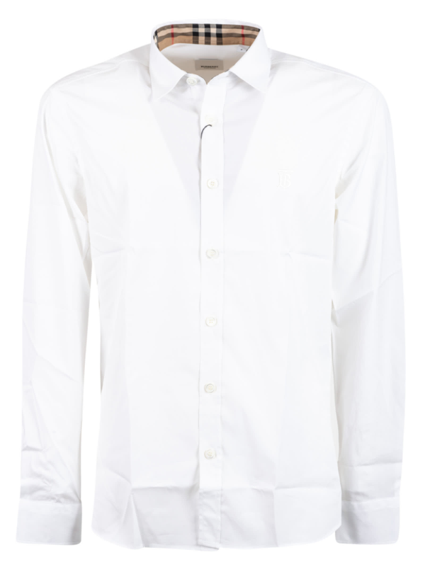 all white burberry shirt