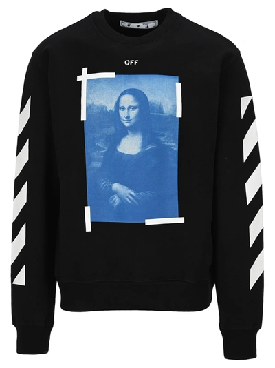 Shop Off-white Off White Monalisa Graphic Print Sweatshirt In Black