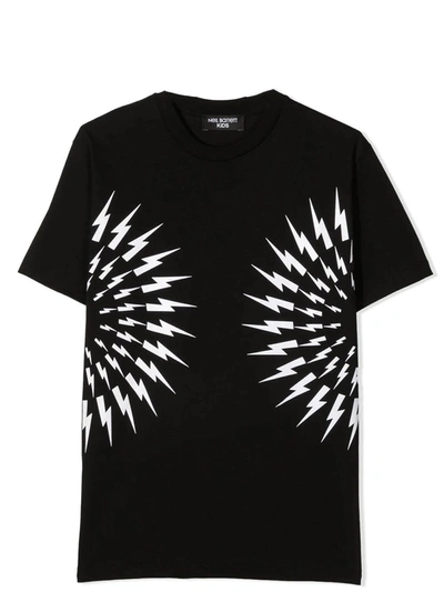 Shop Neil Barrett Print T-shirt In Black