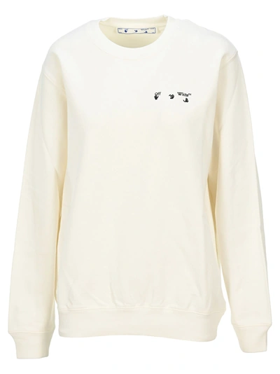 Shop Off-white Off White Liquid Melt Arrow Sweatshirt