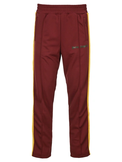 Shop Palm Angels Track Pants In Burgundy