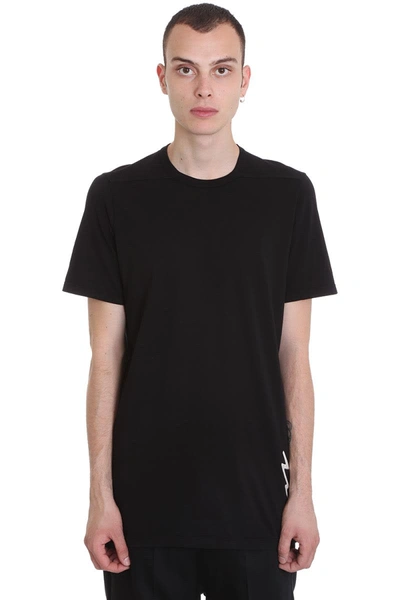 Shop Rick Owens T-shirt In Black Cotton