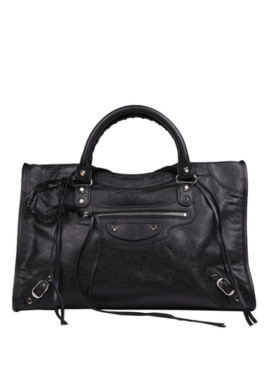 Shop Balenciaga Classic City Shoulder Bag In Black
