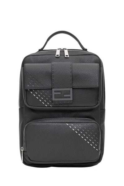 Shop Fendi Romano Leather Backpack In Multicolor