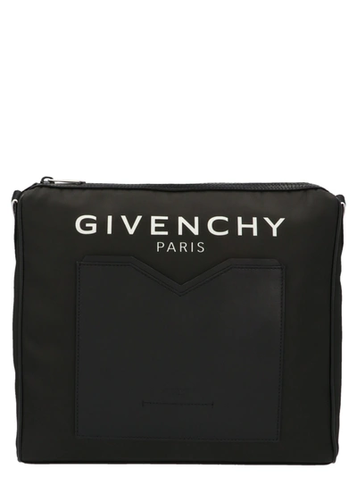 Shop Givenchy Light 3 Bag In Bianco/nero