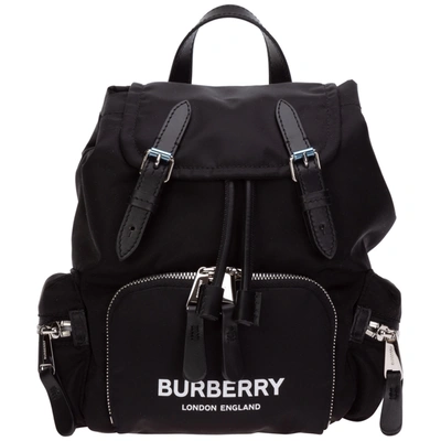 Shop Burberry H222 Backpack In Nero