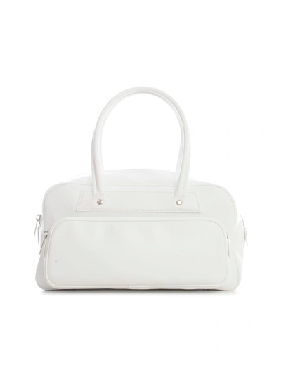 Shop Comme Des Garçons Comme Des Garçons Synthetic Leather Small Tote Bag In Bianco
