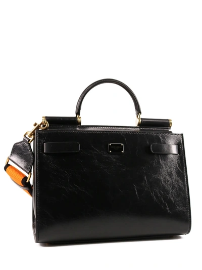 Shop Dolce & Gabbana Sicily 62 Bag Black In Nero