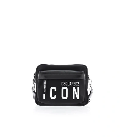 Shop Dsquared2 Icon Black Crossbody Bag