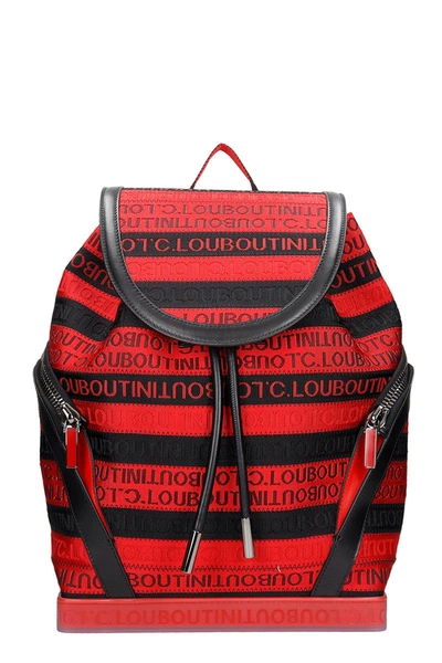 Shop Christian Louboutin Explorafunk Backpack In Black Fabric