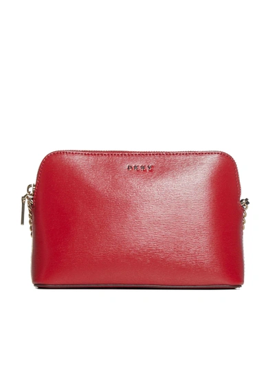 Shop Dkny Shoulder Bag In Bright Red