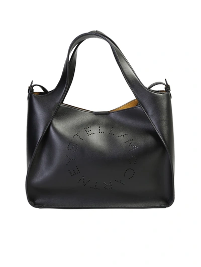 Shop Stella Mccartney Branded Bag In Black