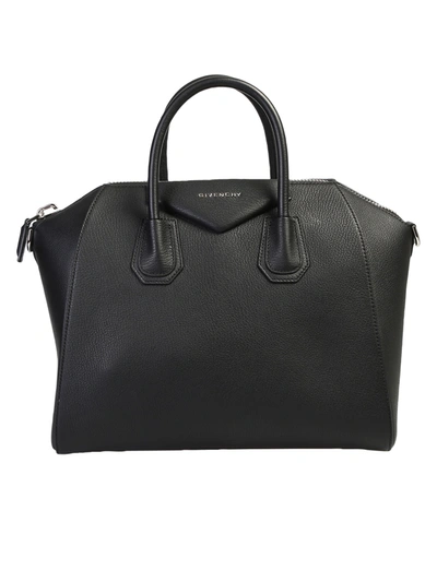 Shop Givenchy Black Medium Antigona Bag