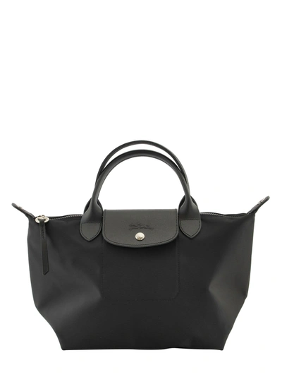 Shop Longchamp Le Pliage Néo - Top Handle Bag S In Black