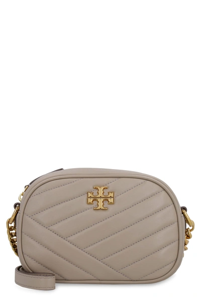 Shop Tory Burch Kira Leather Camera Bag In Turtledove