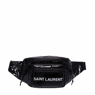 Shop Saint Laurent Belt Bag In Black