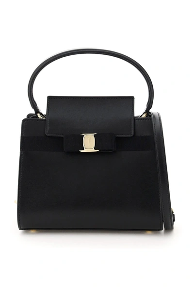 Shop Ferragamo Vara New Bag In Nero (black)