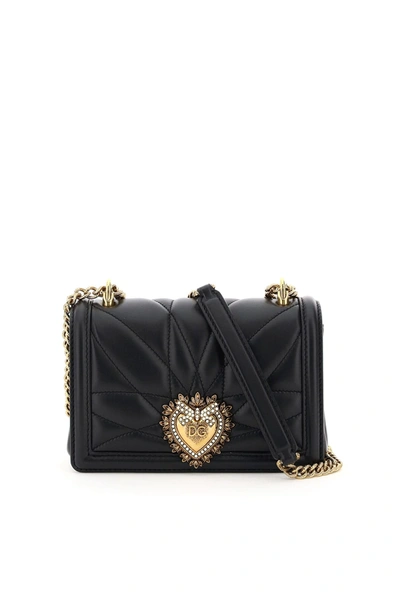 Shop Dolce & Gabbana Devotion Crossbody Mini Bag In Nero (black)