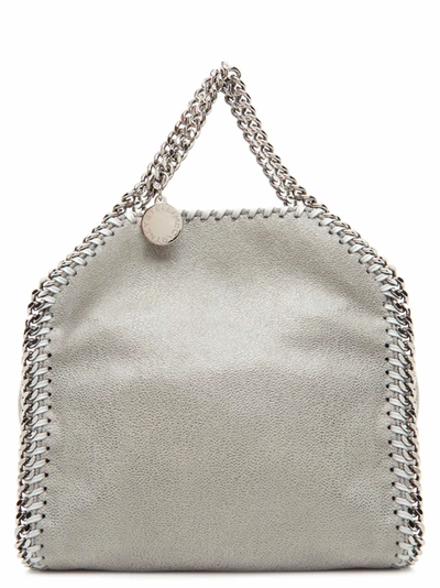 Shop Stella Mccartney Falabella Tiny Tote Bag In Grey