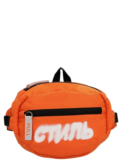 Shop Heron Preston Ctnmb Bag In Orange White