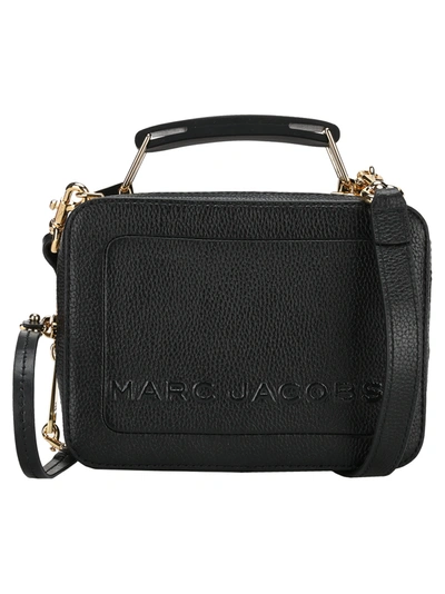 Shop Marc Jacobs The Textured Mini Box Bag In Black