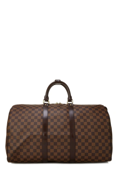 Pre-owned Louis Vuitton Damier Ebene Keepall 50