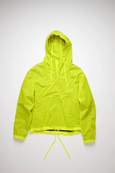 Shop Acne Studios Anorak Jacket Neon Yellow