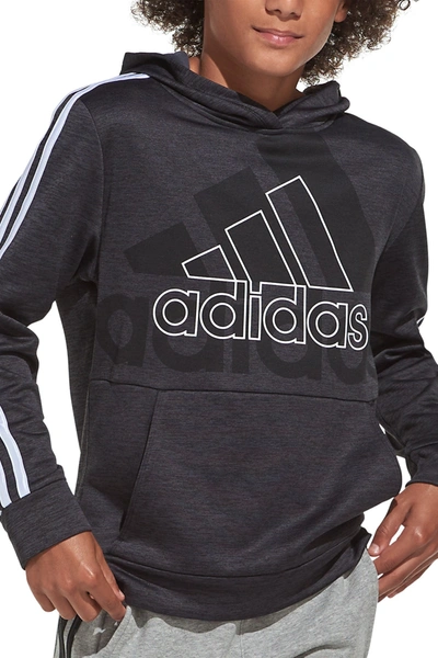 Shop Adidas Originals Statement Bos Hooded Pullover In Black 095a
