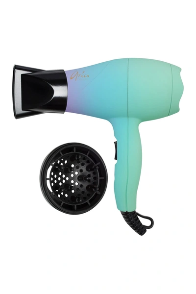 Shop Aria Unicorn Mini Blow Dryer & Hair Diffuser In Pastel Ombre