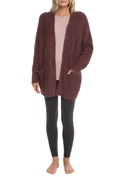 Shop Barefoot Dreams Cozy Chic Socal Cardigan In Rosewood